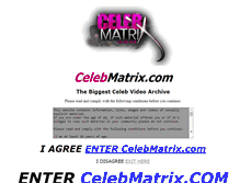 Tablet Screenshot of celebmatrix.com